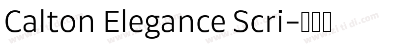 Calton Elegance Scri字体转换